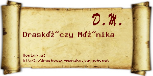 Draskóczy Mónika névjegykártya